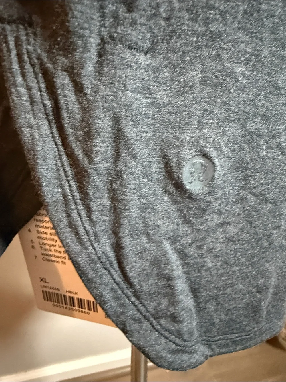 NWT Lululemon Balancer Tank Top Heathered Black Silk Blend Yoga Muscle Tee XL - Picture 4 of 10